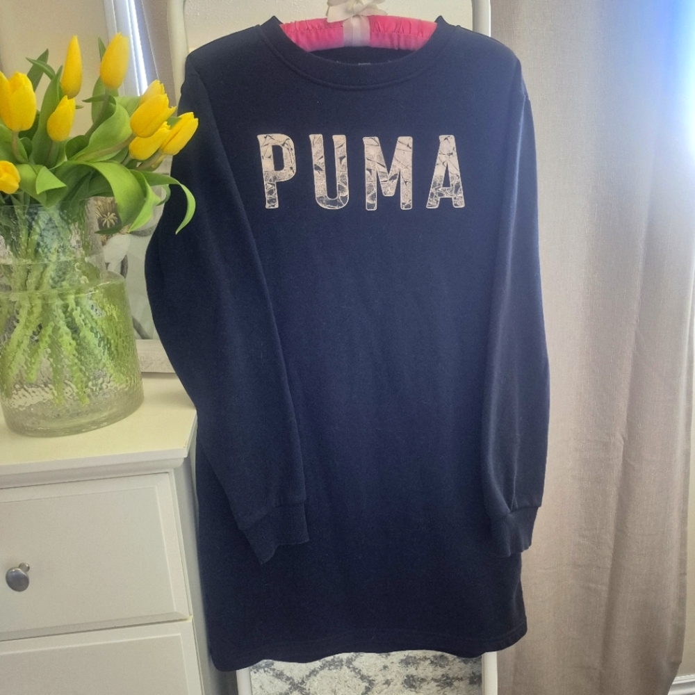 PUMA Black Sweatshirt Dress Size Small